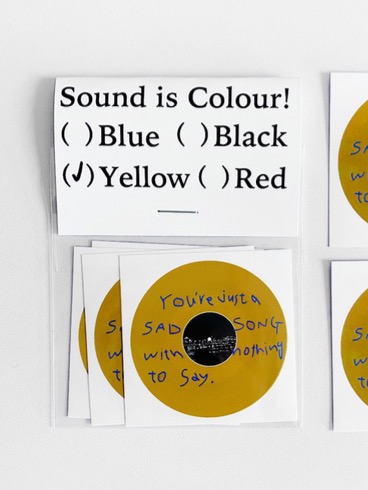 Sound is colour! Sticker (Yellow)