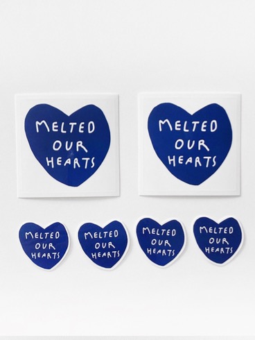 Heart Stickers (Dark Blue)