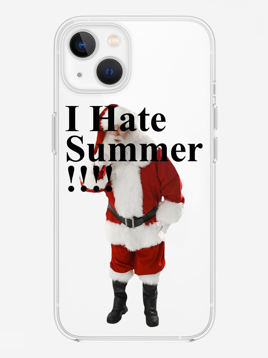 I Hate Summer iPhone Clear Case