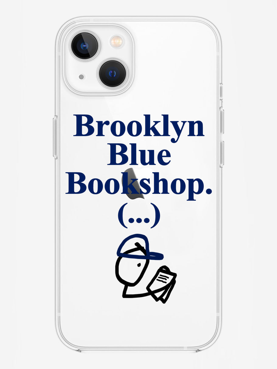 Brooklyn Blue Bookshop iPhone Clear Case (Deep Navy)